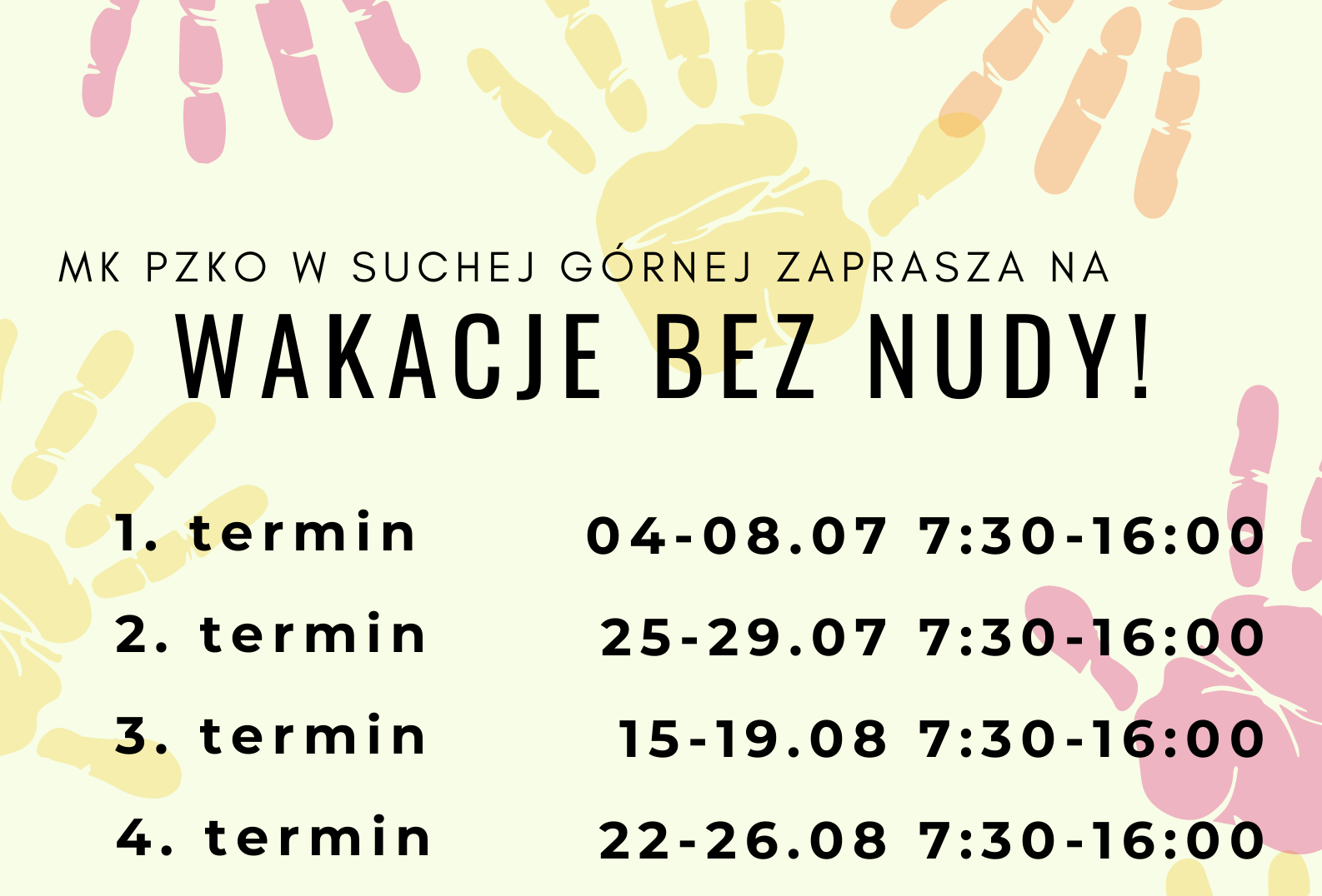 WAKACJE BEZ NUDY - OFERTA PÓŁKOLONII